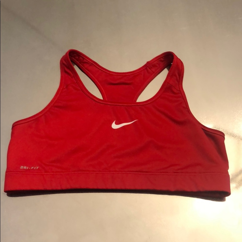 Red Nike sports bra. Large